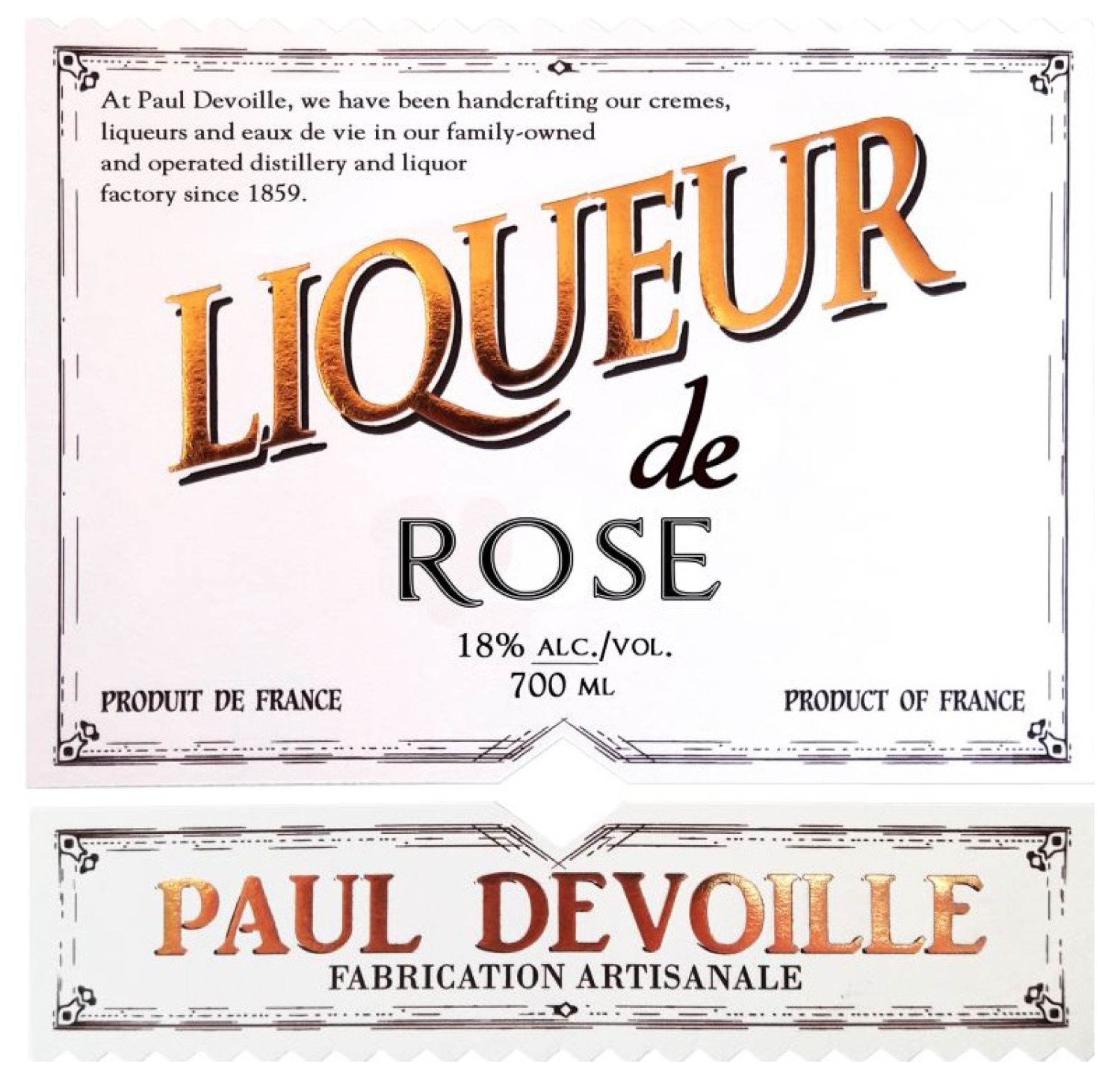 Liqueur de Poire William 35% 70cl - Distillerie Paul Devoille