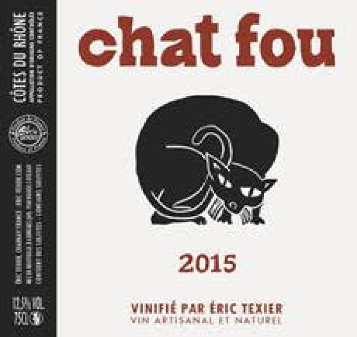 Chat Fou Cotes Du Rhone Rouge David Bowler Wine