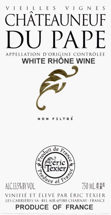 Chateauneuf Du Pape Blanc David Bowler Wine